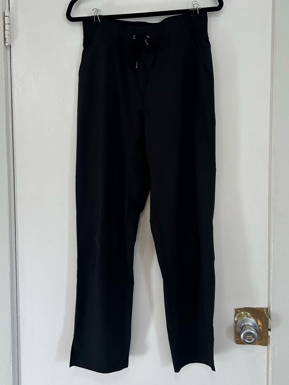Women’s Black Drawstring Track Pants - Casual Joggers